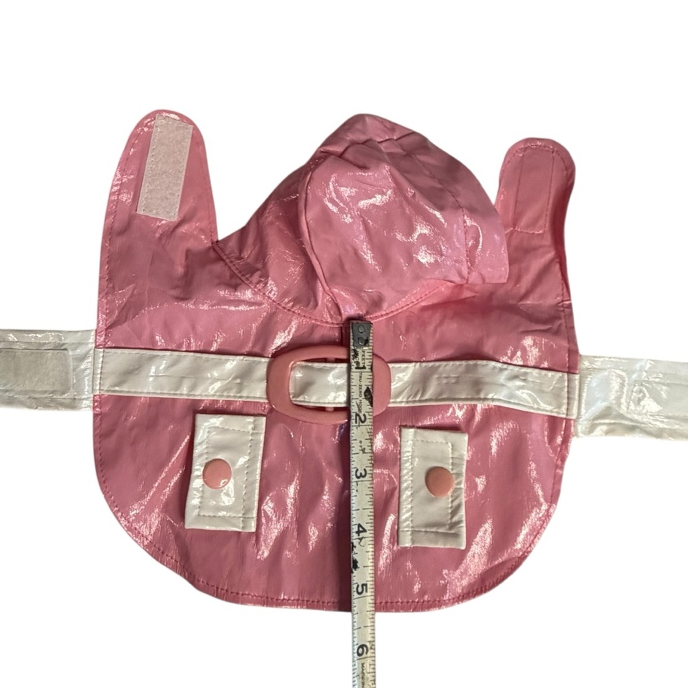 Pink & White Penn-Plax XXS Mini Dog Raincoat - Picture 9 of 13